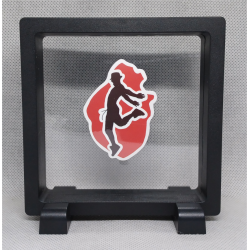 Danser - Vierkante Zwarte Display 11x11 met dans sticker