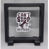 Can`t stop hip hop - Vierkante Zwarte Display 11x11 met dans sticker