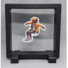 Stoel dans move - Vierkante Zwarte Display 11x11 met dans sticker