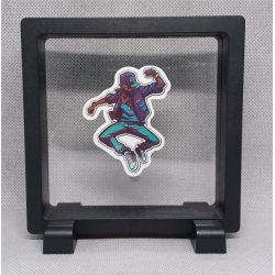 Dancer - Vierkante Zwarte Display 11x11 met dans sticker