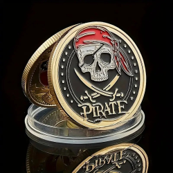 Munten Display - Pirate - Schatkaart - Goud - 6