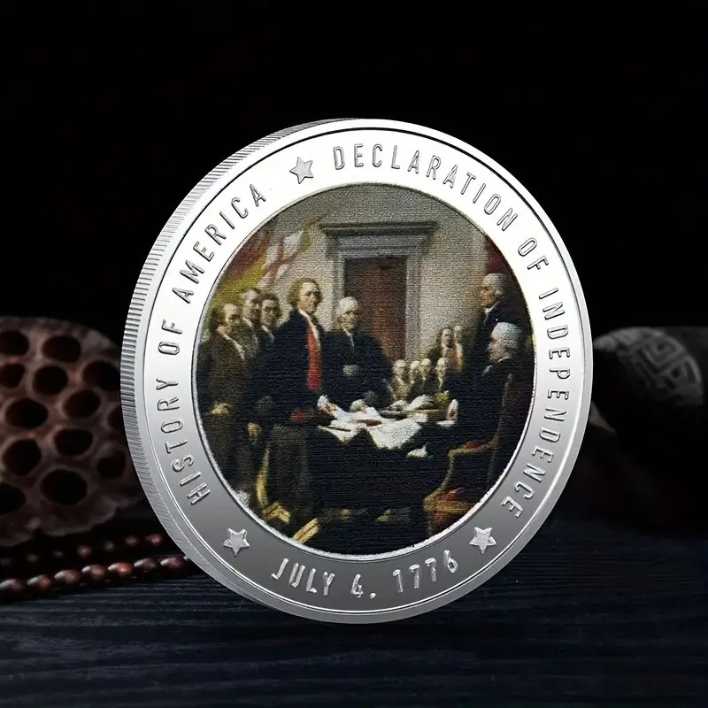 Munt - History of America - Declaration of Independence - Zilver